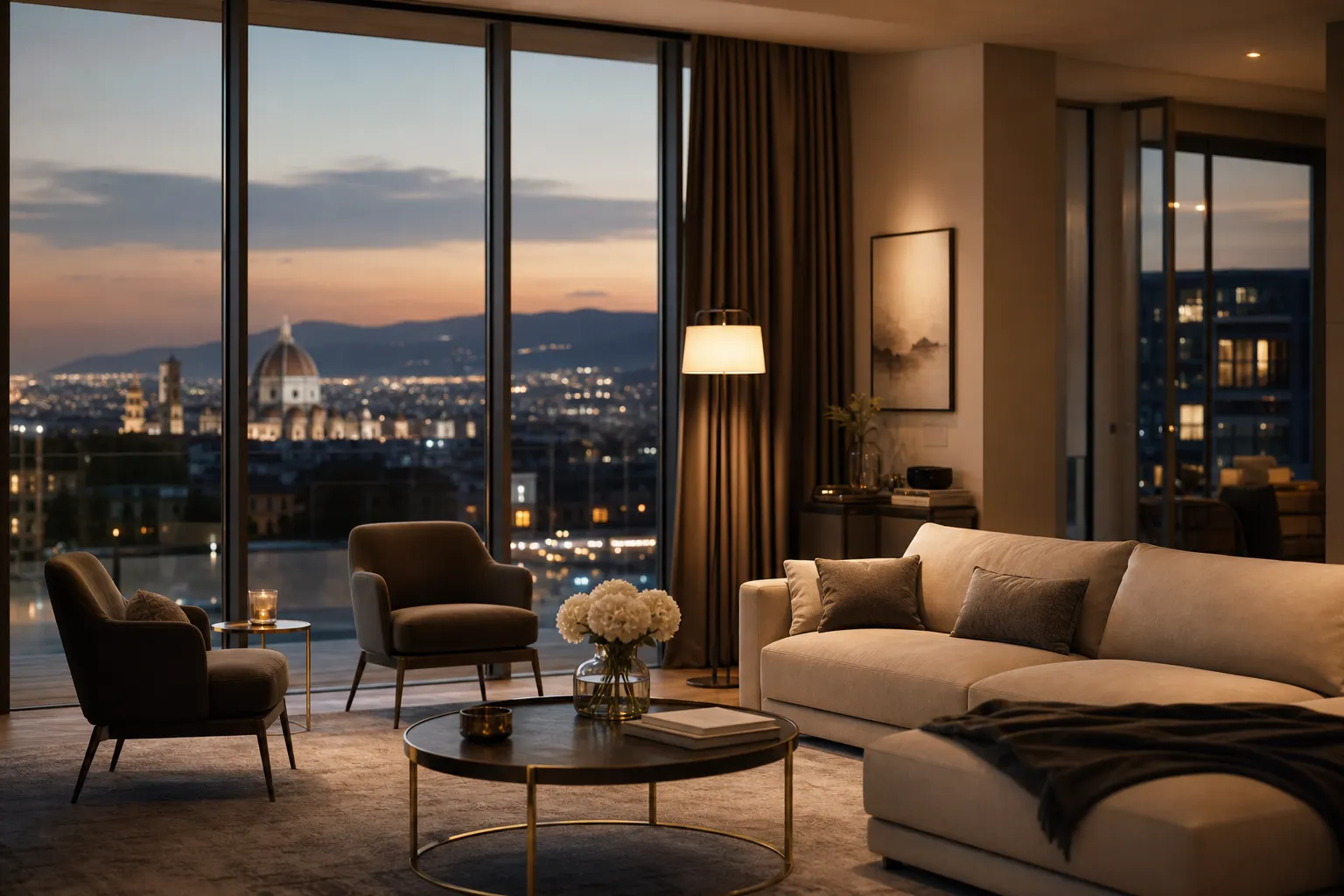 Appartement premium au crépuscule